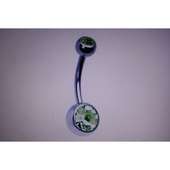 14 Gauge Belly Rings Surgical Steel Crystal Stones You Choose Color NIP - Picture 5 of 7